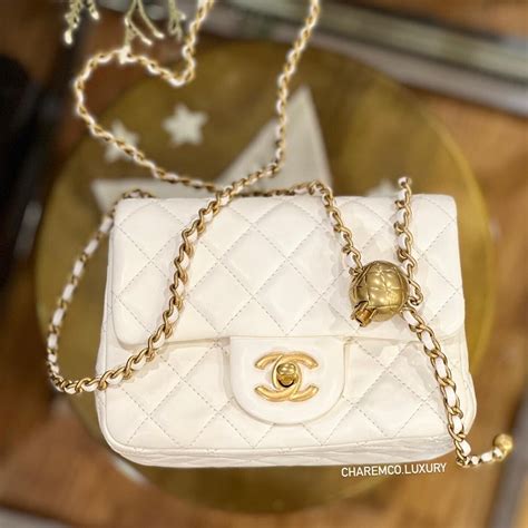 white coco chanel bag|Chanel 22 bag white.